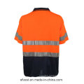 Hi Vis Reflective Safety Work Polo Shirt